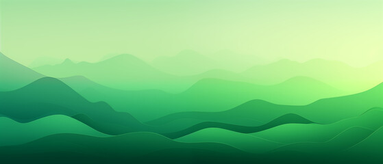 Obraz premium Layer upon layer, the tranquil hills roll into the distance, fading into the soft glow of dawn