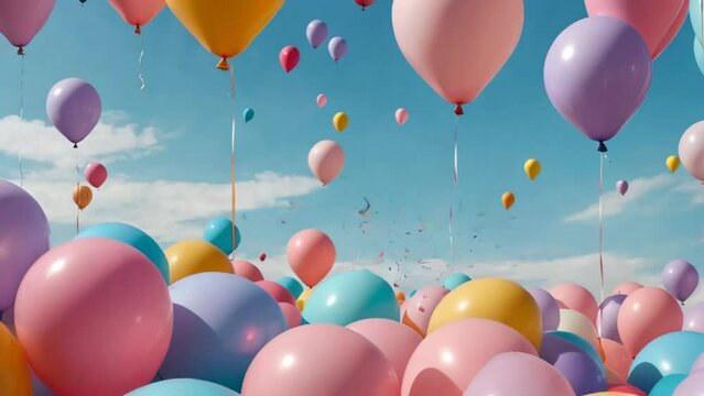 beautiful balloons background