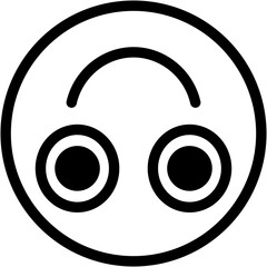 Vector Icon Upside Down, Emoji, Smileys, Reaction, Feelings, Emotion