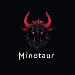 Mythical Minotaur Brand Logo Generative AI