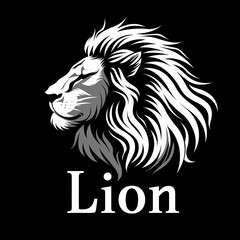 Fototapeta premium Powerful Lion Brand Logo with Unique Design Generative AI