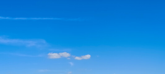 blue sky and White cloud nature background. Beautiful cloud in blue sky.