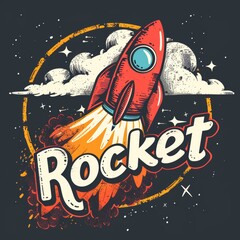 Rocket: A Unique and Innovative Brand Logo with a Soaring Rocket Generative AI