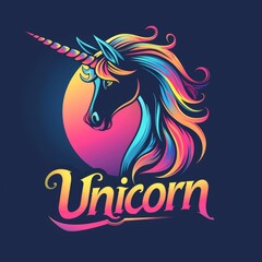Obraz na płótnie Canvas Magical Unicorn A Brand Logo Generative AI