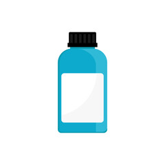 Small Pill Medicine Pharmacy Bottle Vector Illustration