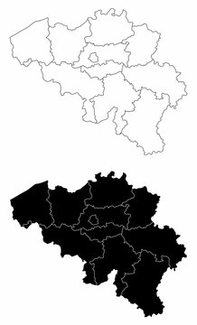 Belgium administrative maps