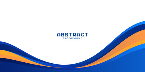 abstract background with blue, orange and white color gradient concept