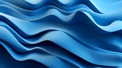 Fototapeta premium Abstract wavy background, 3D rendering