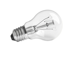 glass lightbulb isolated on white