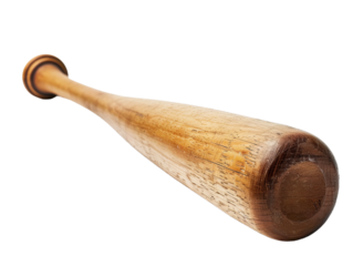 baseball bat cutout isolated on white