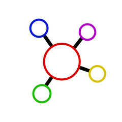 Molecule Icon, Molecule Vector Illustration