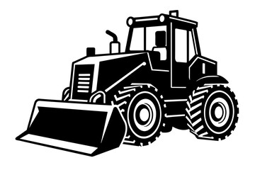 bulldozer vector illustration