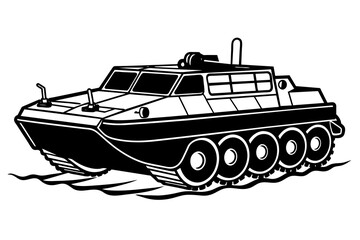 amphibious vector illustration
