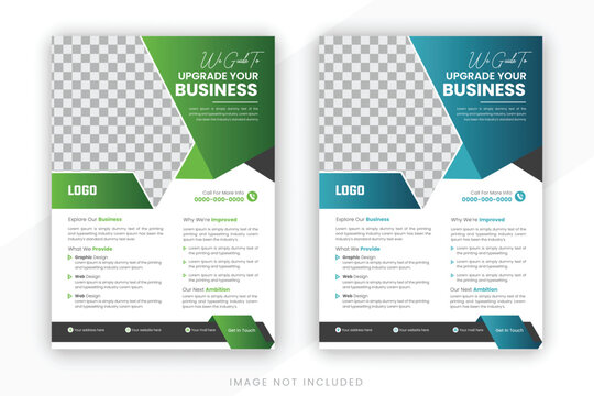 corporate flyer design templates with print promotion stationery catalog geometric abstract business marketing poster set
