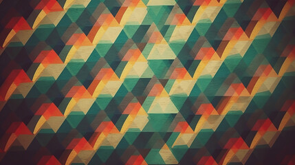 Geometric vintage color backgrounds from the 70s
