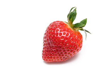 strawberry isolated on white. healthy food red strawberry.juicy straw group. 10