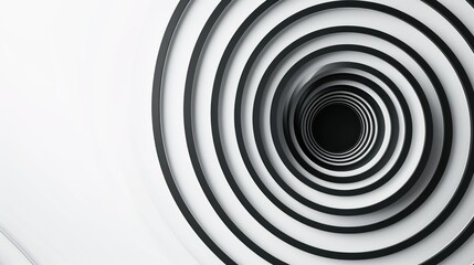 Abstract technology background ,black circle pattern image. Vector geometric design, white background, PNG