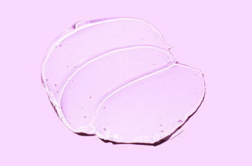 Obraz premium Cream gel serum cosmetic lubricant background transparent drop pink fuchsia isolated on the same background