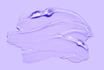 Liquid gel or serum on a screen of microscope blue purple reflected background