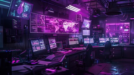 Room Filled With Computer Monitors