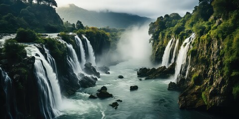 Cascading Beauties A Visual Expedition through Nature's Waterfalls - Mountain Majesty Moments Capturing Stunning Views from Above - Mist-Kissed Mornings Nature's Tender Embrace in Each Photo 