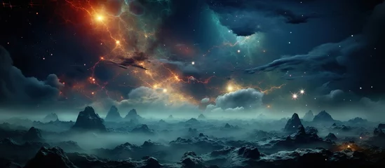 Rolgordijnen cosmos space, planet, galaxy, universe, Elements of this Image © nahij