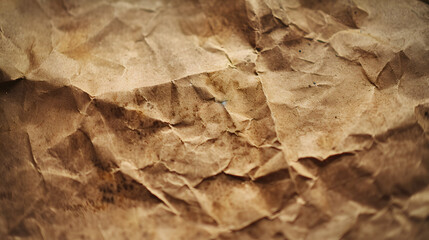 Rustic Textural Elegance: Up Close Inspection of a Vintage Cardboard Paper Background Showcasing Aged and Weathered Surface - obrazy, fototapety, plakaty