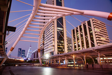 modern architecture chong nonsi bridge  Bangkok  Thailand