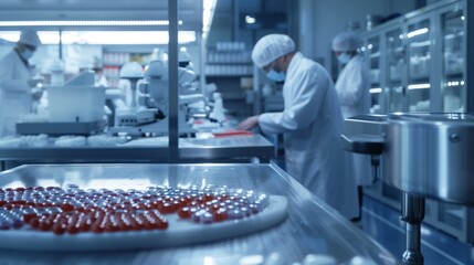 Obraz premium Group Cooking in Kitchen