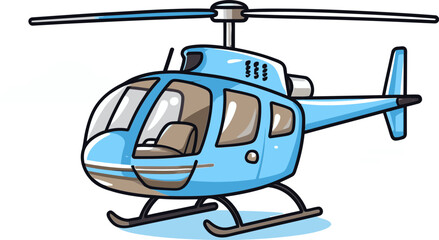 Helicopter Survey Business Vector Design