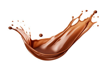 chocolate splash isolated on transparent or white background, png