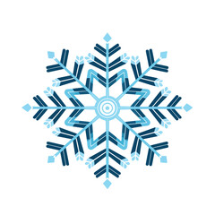 Snowflake icon. flat illustration of snowflake vect