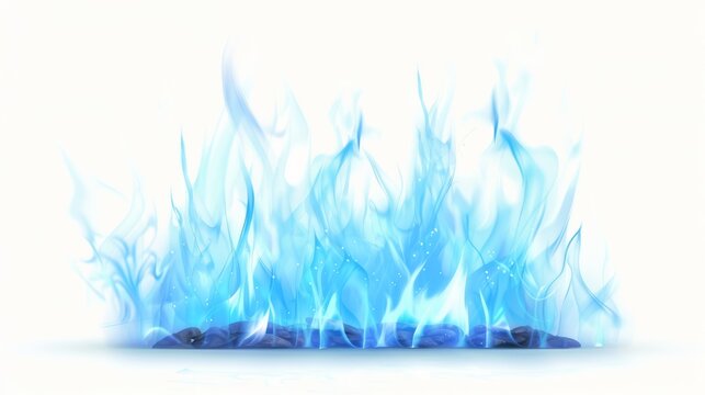 Blue White Smokey Flames Seamless Digital Paper Background Texture Fire PNG  Background Digital Download Files -  Norway