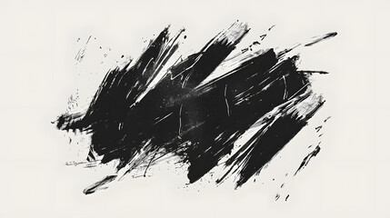Badge Grunge audacieux et expressif : un autocollant noir dessiné à la main pour une expression de soi à la mode - obrazy, fototapety, plakaty