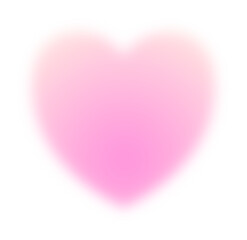 Soft pink magenta gradient blurred heart. Contemporary design element, background - 760100509