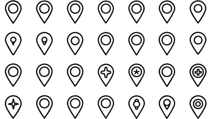 pin map marker pointer icon
