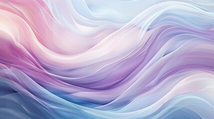 Fototapeta premium Vibrant gradient fabric flowing in abstract form. Transition of blue to pink and purple in silky waves. Dynamic textile background with color gradients.