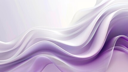 Soft lavender flow abstract design for relaxing background. Gentle wavy pattern in lavender and white for elegant decor. Calming purple waves for peaceful abstract wallpaper.