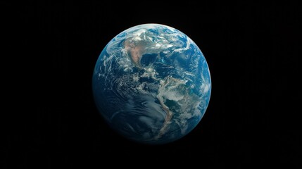 Naklejka na ściany i meble Planet Earth from Space on Earth Day, Blue and Beautiful