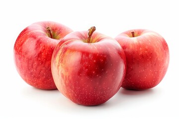 red apples isolated on white background