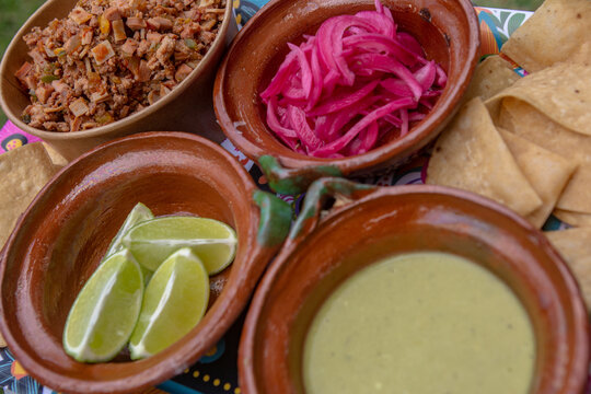 Authentic Mexican Discada Meal with Traditional Sides