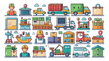 Shipping and delivery service vector icon