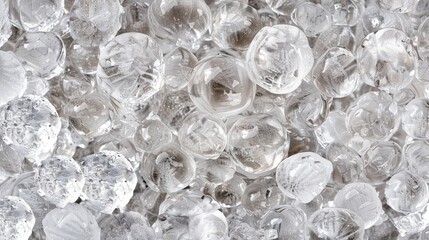 Close up of ice balls, seamless texture