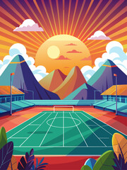 A futsal match in progress, captured in a landscape format, highlighting the dynamic action and intensity of the game.