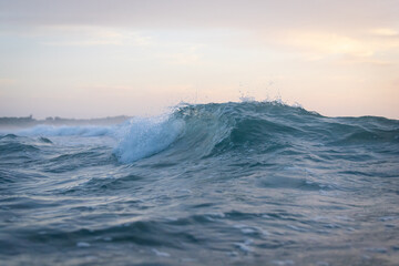 A small wave in the ocean.