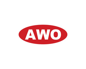 AWO logo design vector template