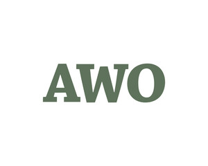 AWO logo design vector template