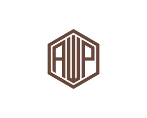 AWP logo design vector template