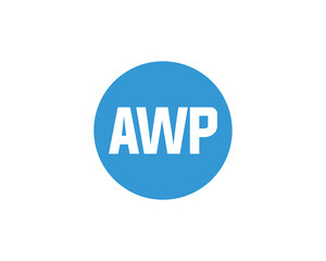 AWP logo design vector template