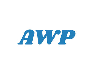 AWP logo design vector template